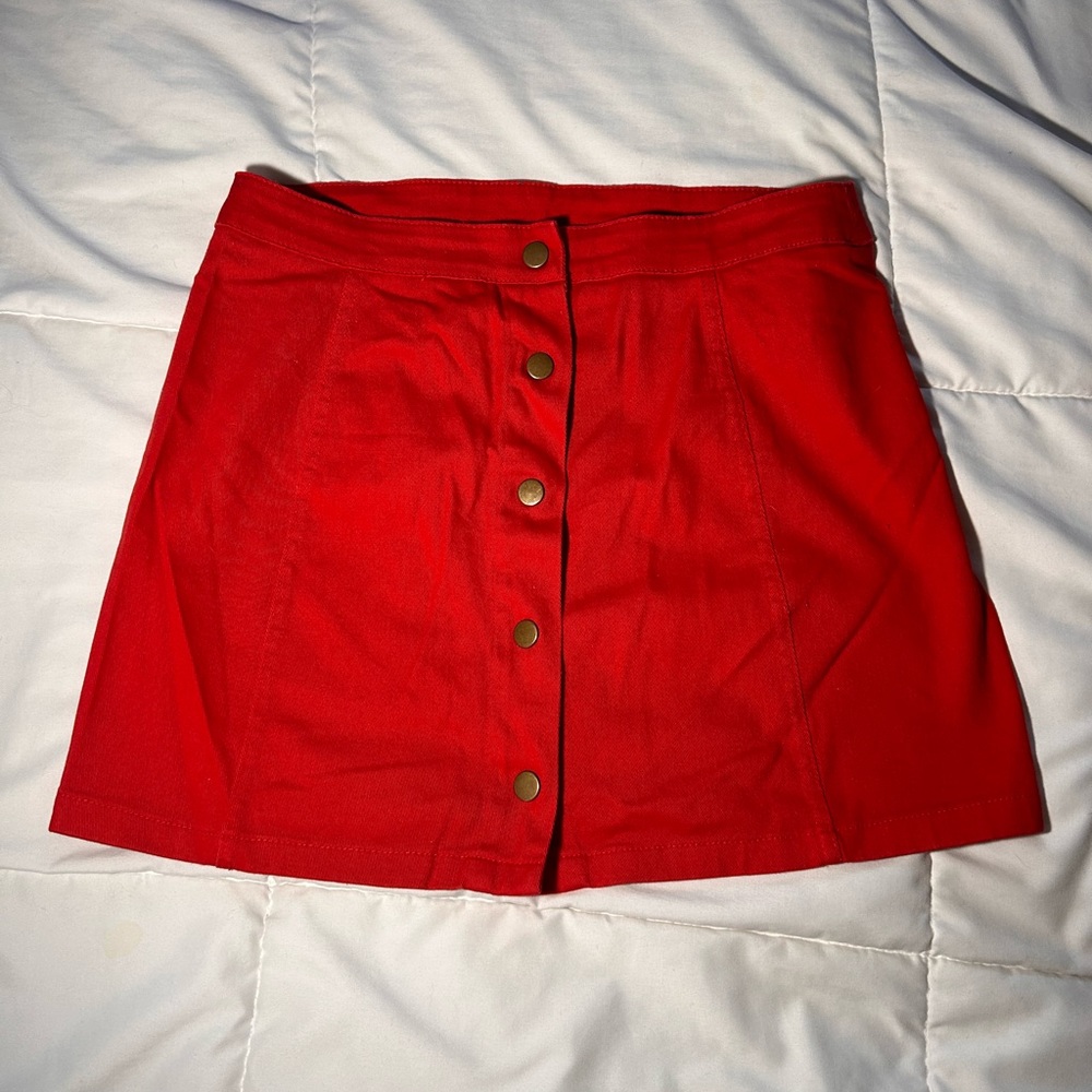 Forever 21 Red Mini Skirt